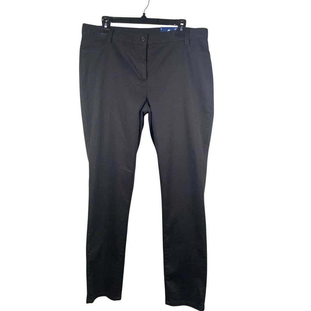 IZOD Pants Youth Size 15 Black Chino Approved Schoolwear Easy Care Pockets NWT